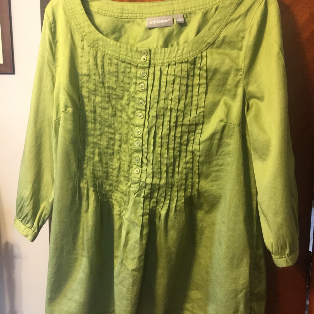 Lime green Croft and Barrow shirt.